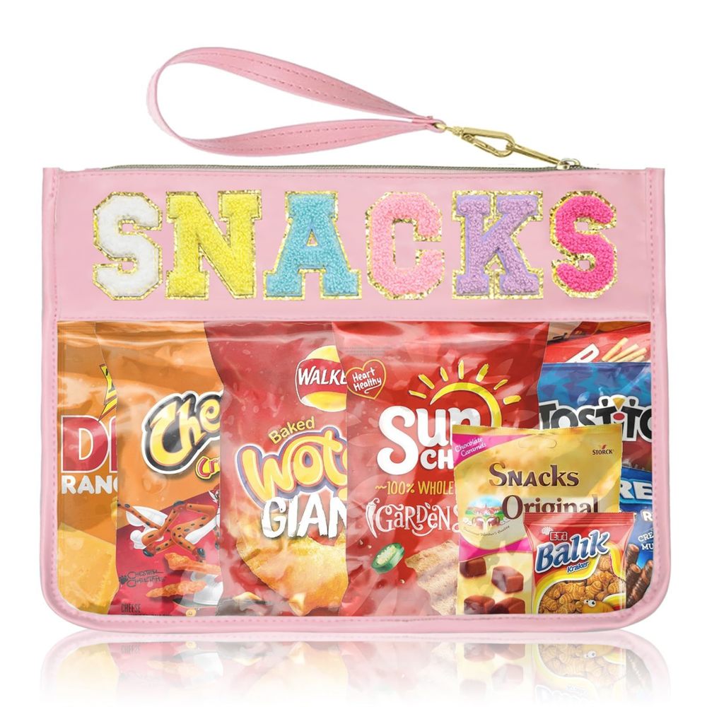 Snack Bags Clear Pouch For Travel Bag Nylon Clear Cosmetic Bag Makeup🤍